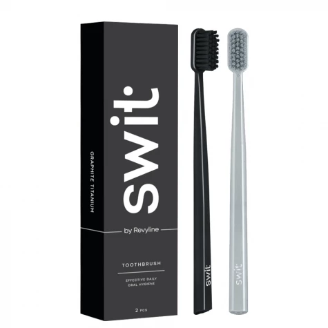 Набор Зубных щеток SWIT by Revyline SM6000 SMART Graphite & Silver